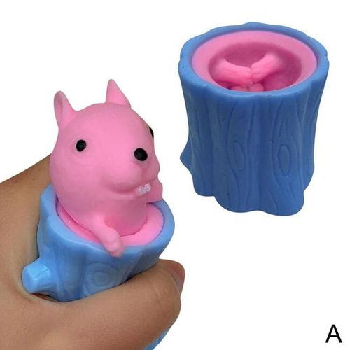 Pince De Dcompression Pour Tasse D'cureuil Malfique En Forme D'arbre, Musique, Jouet Rtractable, Pas Mal, V0s1