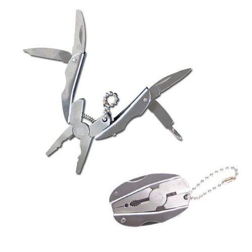 Pince Multifonctionnelle Mini Lger Portable Multifonctionnel Tortue Retour Pinces Coloptre Pinces Pliantes Tortue 1pc - Type Silvery
