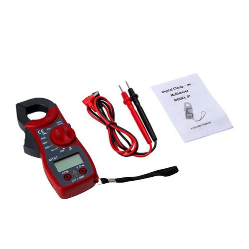 Pince multimtre numrique LCD MT87, ammtre, voltmtre, Test de rsistance, D2TD