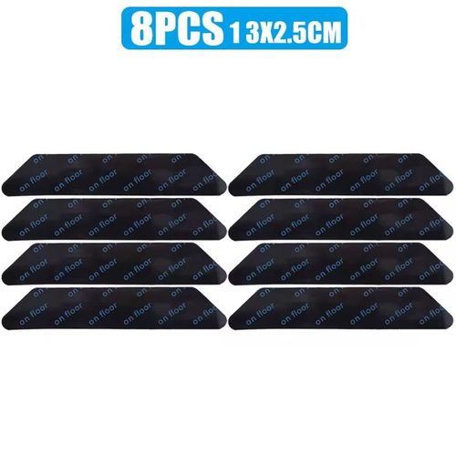 Pinces De Tapis Antidrapantes Double Face,Rutilisables,Anti-Bouclage,Patch Autocollant,Tapis De Sol,Bande D'angle - Type Black-16pcs(2set)