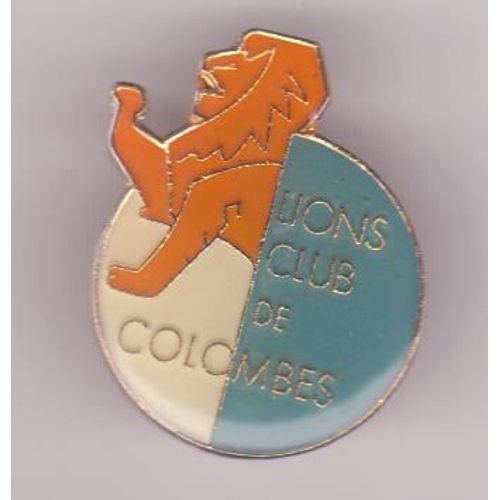 Pins Lion Lion's Club De Colombes 2.4x2.5 Cm