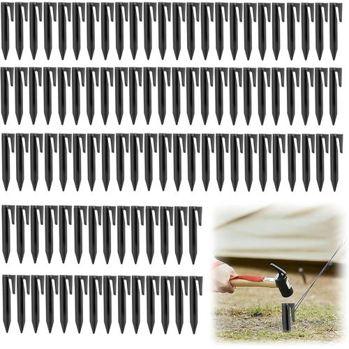 Piquet Fil Robot Tondeuse, Piquets De Fixation En Plastique Robuste, Lot De 100 Piquets De Fixation Pour Cbles Priphriques, Piquet Fil Robot Tondeuse, Crochet Pour Robot Tondeuse
