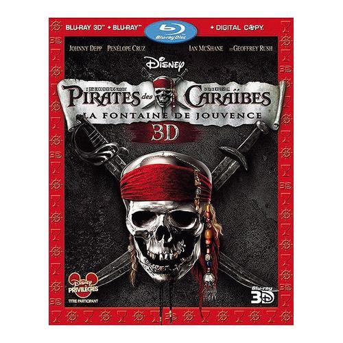 Pirates Des Carabes : La Fontaine De Jouvence - Combo Blu-Ray 3d + Blu-Ray + Copie Digitale de Rob Marshall