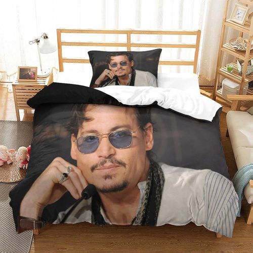 Pirates Of The Caribbean Impression En D Parure De Couette Avec Fermeture Eclair Housse De Couette RespirantePour Tout Le MondeJohnny Depp Housse De