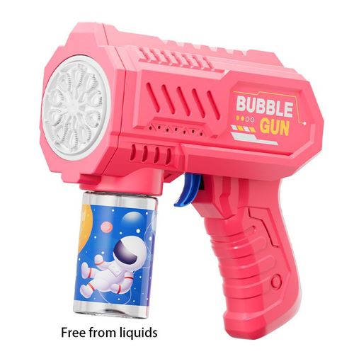Pistolet  Bulles lectrique D'astronaute Poreux,Jouet Pour Enfant,Machine  Bulles,Souffleur De Savon Automatique Avec Lumire,Jeux De Fte En Plein Air D't,Jouet - Type Bubbles 2