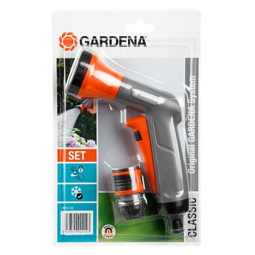 Pistolet D'arrosage Basique + Raccord Aquastop Gardena 18312-33
