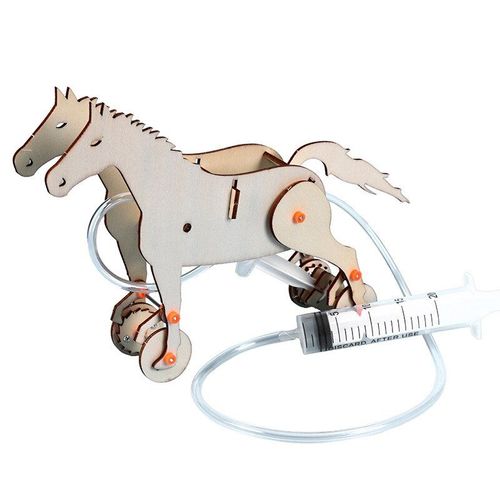 Piston  Pression Liquide  Monter Soi-Mme, 1 Pice, Puzzle, Modle De Cheval, Technologie, Exprience Scientifique, Jouets Gizmo