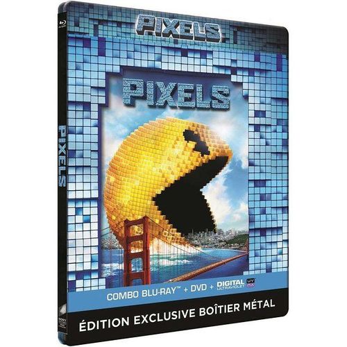 Pixels - Combo Blu-Ray + Dvd + Copie Digitale - dition Botier Steelbook