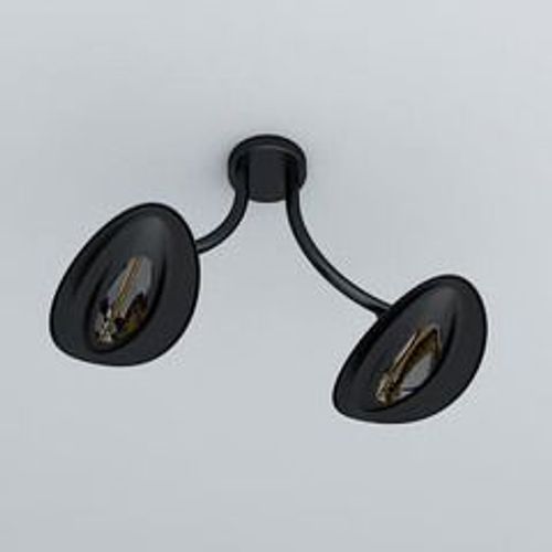Plafonnier Chauffant Infrarouge Double Tte 2 X 1500 W - Noir