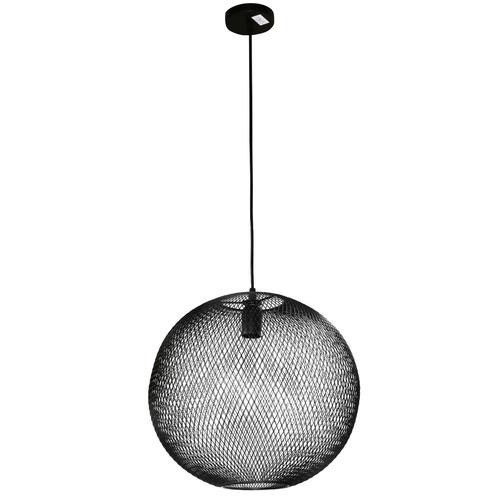 Plafonnier Design Industriel Rond En Mtal Spirit - H. 118 Cm - Noir