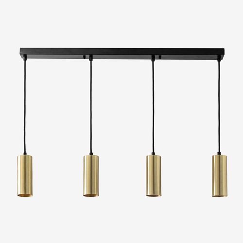 Plafonnier En Fer Baysal Avec 4 Points Lumineux Dor