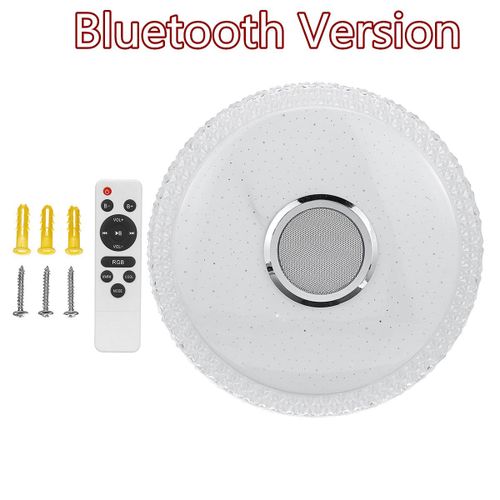 Plafonnier Led Avec Haut-Parleur Bluetooth Et Tlcommande, Luminaire Dcoratif De Plafond, Lumire Colore, Wi-Fi, 200w, Rvb