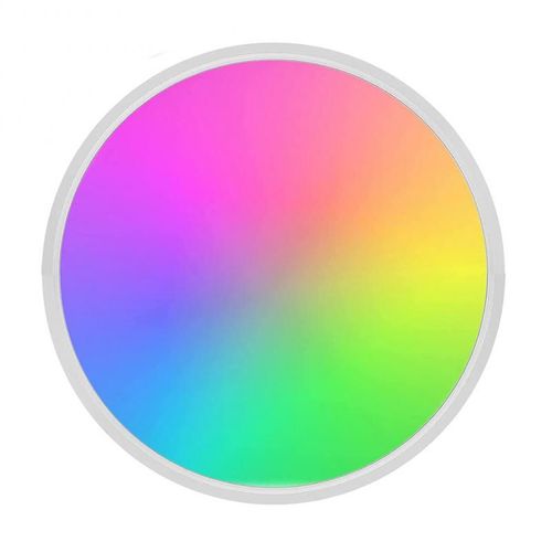 Plafonnier Led Intelligent  Intensit Rglable, Luminaire De Plafond Rond, Compatible Avec L'application Tuya, Wi-Fi, Rvb, Compatible Ue, Idal Pour Une Chambre  Coucher Ou Une Chambre  Coucher, Fo