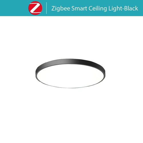 Plafonnier Led Intelligent Tuya Zigbee 3.0,Wifi,Rgbcw,Lampe De Plafond Pour Salon,Dcoration De La Maison,Lampe Intelligente Pour Alexa,Google Home - Type Zigbee Black Ceiling