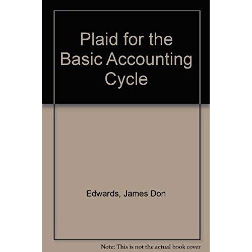Plaid For The Basic Accounting Cycle (Irwin Programmed Learning Aid Series)    Format Broch 