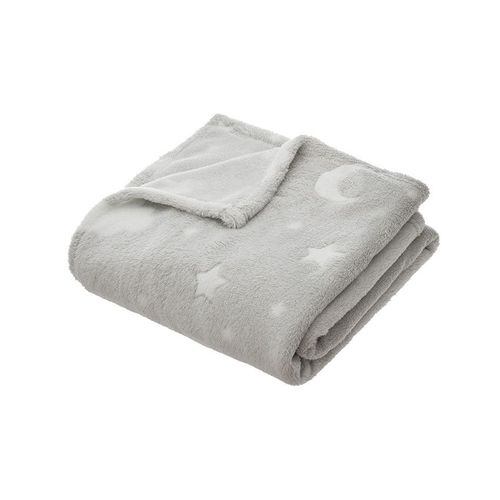 Plaid Phosphorescent 125 X 150 Cm - Gris - Gris