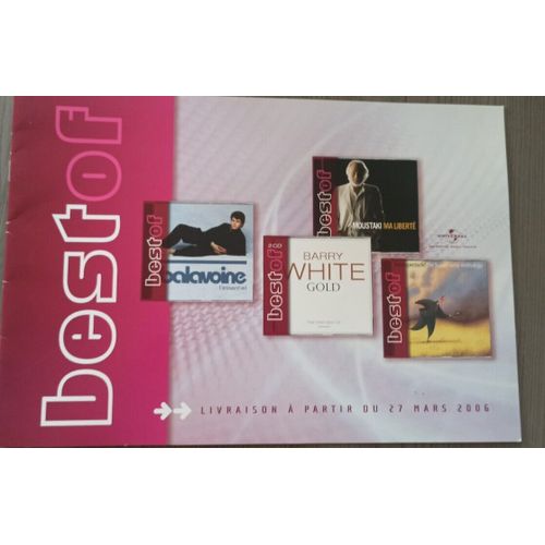 Plan Media Universal Special Best Of 2006 Mylene Farmer Johnny Hallyday The Cure Sting Elton John Bjork Abba Alain Bashung Renaud Michel Polnareff Dalida Lionel Richie The Rolling Stones Michel Sardou
