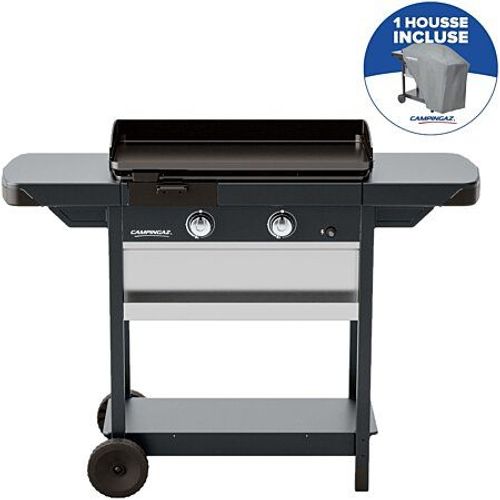 Plancha gaz sur chariot exb plus + housse offerte Campingaz