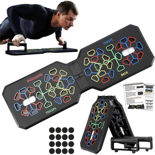 Planche A Pompe Pliable Portable 12 En 1 Planche Pompe Musculation Push Pro Pour Entranement Musculation Efficace Machine Musculation Maison Planche A Pompe Avec Antiglisse Poign[Ela710046]
