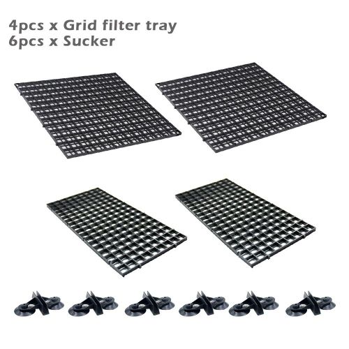 Planche D'isolation Pour Aquarium Multifonctionnel, 4 Pices, Solide, Avec Ventouse, Plateau Diviseur D'aquarium, Grille Pp, Fond Rectangulaire Durable
