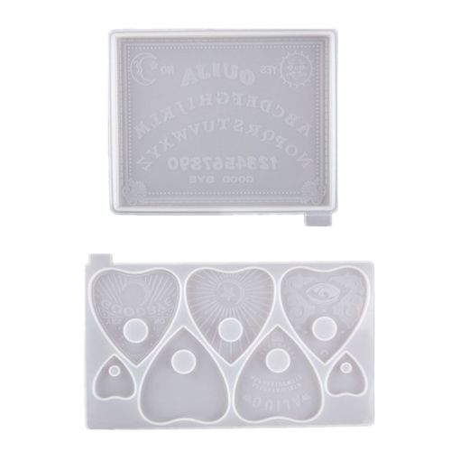 Planche De Ouijas Gothiques, Pendentif En Forme De CUr, Porte-Cls, Moule En Rsine, Planchette Avec Trou, Moule En Rsine De Silicone, Artisanat D'art