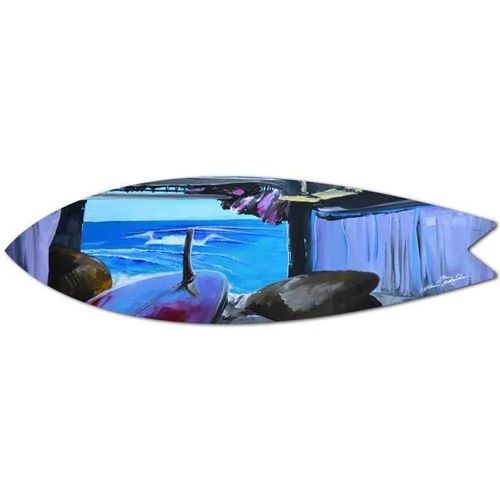 Planche De Surf Dcorative, Dcoration Murale, Planche De Surf Van Life, Impression Alu-Dibond, 100x30 Cm