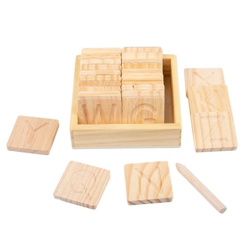Planche De Traage Alphabet, Lettres/Chiffres/Formes Double Face, Avec Stylet En Bois, Jouets Montessori Pour Tout-Petits, Nouvelle Collection