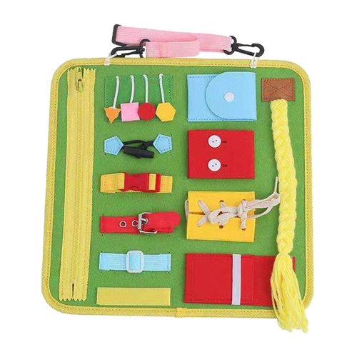 Planche De Voyage Portable En Feutre Pour Enfants Et Bbs, Avec Boucle  Fermeture clair, Tableau Sensoriel ducatif Prcoce, Jouets D'Avion Pour 1  2 Ans
