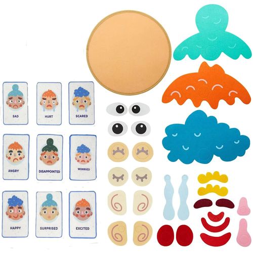 Planches motionnelles Et Sociales Montessori, Jouets Mentaires Oriels Pour Enfants Et Tout-Petits, Activits D'apprentissage Pour Garons Et Filles-Emoji-B