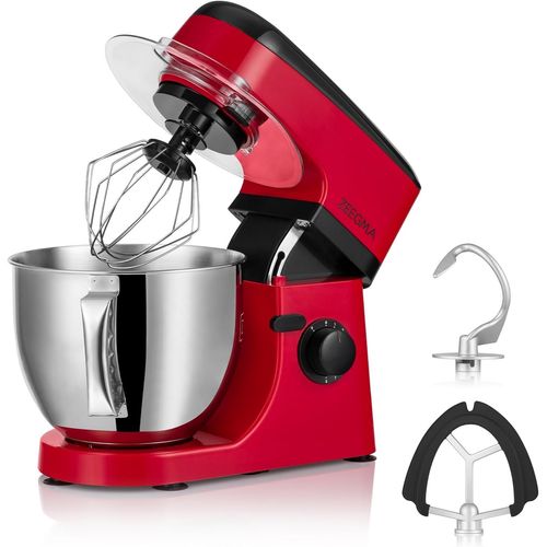 Planeet Mix Ptrisseur 1800 W Robot Multifonction Avec Bol 5L Avec Poigne Et Couvercle, 8 Vitesses, Avec Panneau Tactile 3 Pices (Red)[MIN5283064]
