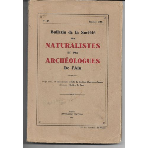 Plantes Sauvages Qui Se Mangent En Salade, Bons Mauvais Champignons  L'aide Du Pendule, Canards Sauvages En Dombes, tangs De Bresse, De Barvey, Feux De Joie In Bul Naturalistes Archologues Ain 1941   de e dubois f lingot l bouveyron ch diot a decourcelles j veuillet d bressan  Format Broch 