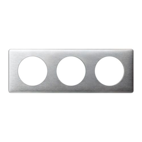 Plaque Legrand Cliane Mtal Aluminium 3 Postes