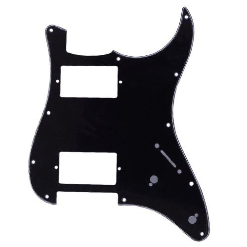 Plaque ? Gratter, 2 Plis Ba Jazz Pickguard, Avec 11 Trous De Vis De Montage, Noir