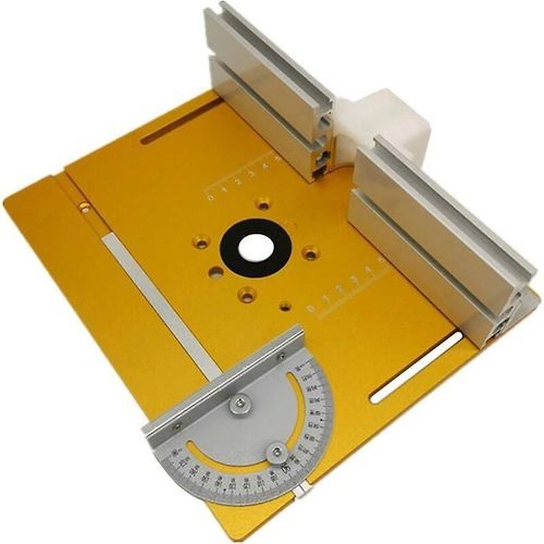 Plaque D'insertion Pour Table De Toupie En Aluminium, Fraiseuse lectrique  Bois, Guide De Table, Scie  Table, tabli De Travail Du Bois - Dor