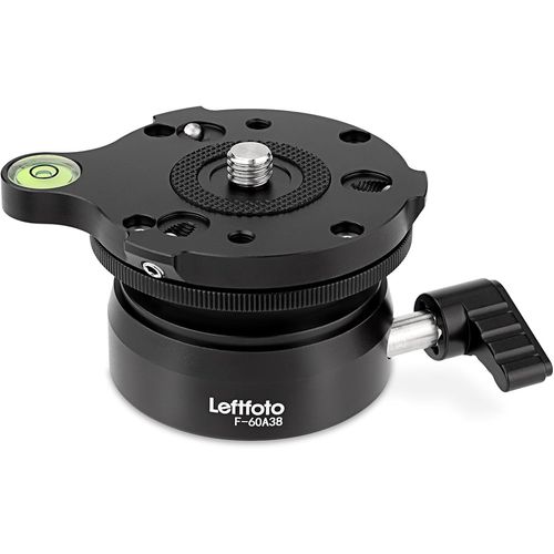 Plaque de base de nivellement de trpied de prcision avec rotation  360 et inclinaison de +/- 15,compatible avec les camscopes et les monopodes,supporte jusqu' 10 kg