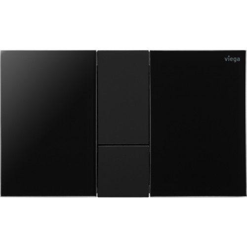 Plaque De Commande De Wc Visign For Style 24 Pour Rservoir Prevista 8614.1 - Noir Et Touches Noires Mates Viega