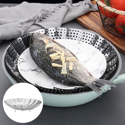Plaque De Cuisson  Vapeur Pliante En Acier Inoxydable, Pot  Vapeur, Insertion Pour Diverses Tailles De Casserole, Cuisson Des Aliments, Ustensiles De Cuisine Anti Chaleur, Fruits De Mer Et Poisson