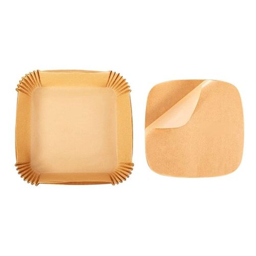 Plaque en papier parchemin pour friteuse  Air jetable, revtement en papier rsistant  l'huile et  l'eau, tapis de cuisson antiadhsif pour four  rtir