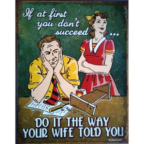 Plaque Humour Bricolage Tole Deco Affiche Pub Metal Style Us