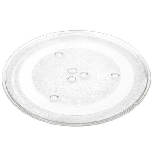 Plaque micro-ondes vhbw compatible avec Samsung MW82N, MW82P-B, MW82P-S, MW82W, MW82Y Micro-ondes - Plateau tournant avec support en Y, 285 mm, Verre, Transparent
