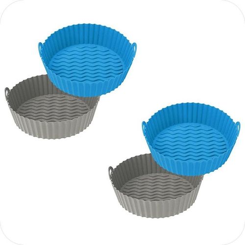 Plaques de cuisson rondes rutilisables en Silicone, 7.5 pouces, pour 3  5 Quarts, accessoires de four pour friteuse  Air, 4 pices