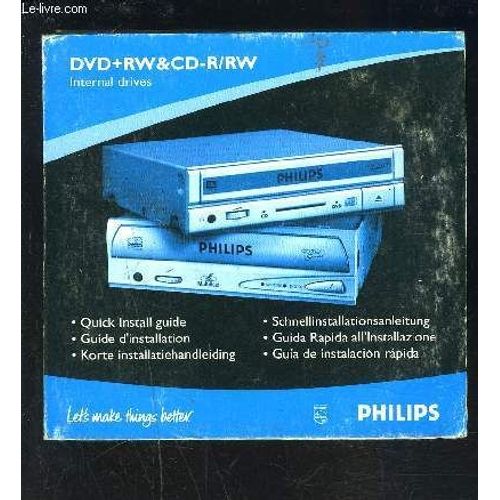 Plaquette Guide D Installation- Dvd+Rw&cd-R/Rw Internal Drives / Avec Cd Inclus   de COLLECTIF