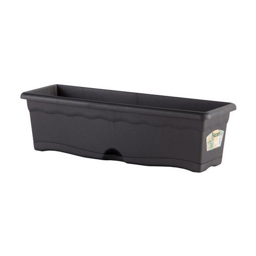Plastiken Jardiniere Rectangulaire - 60 X 20 Cm Avec Plateau - Anthracite