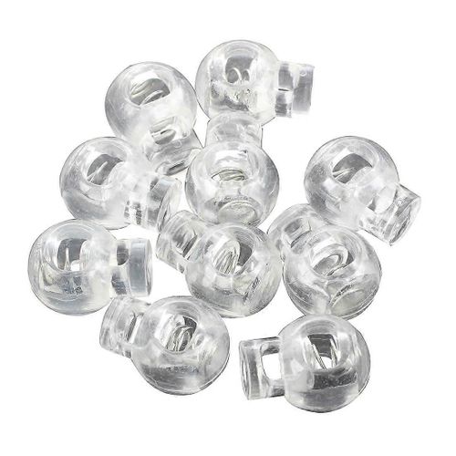Plastique Toggle Spring Stop Single Hole String Cord Locks 10 Pcs