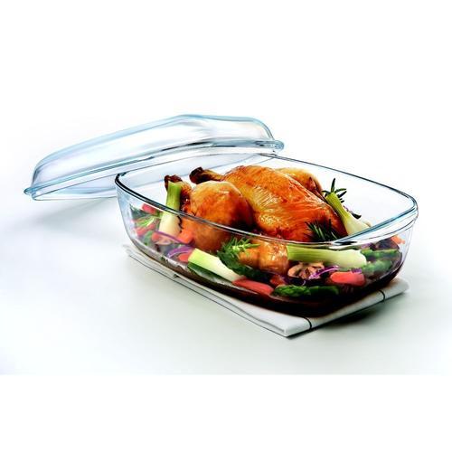 Pyrex - Cocotte Four Rectangulaire En Verre 6.5l Transparent