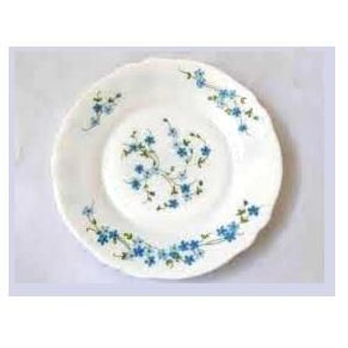 Plat Assiette Arcopal Plate Myosotis 23 Cm Blanc Et Bleu Incassable Resiste Au Variation Temperature Arcoroc Luminarc Pyrex