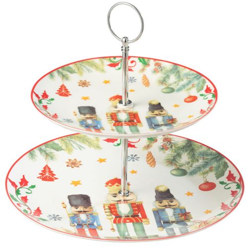 Plat De Prsentation En Forme De Sapin Motif Casse Noisette