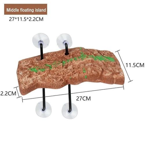 Plate-Forme Flottante Rectangulaire En Forme De Tortue,Dcoration D'aquarium,Tortue Brsilienne,le D'escalade,criture,Terrapin S6 #C