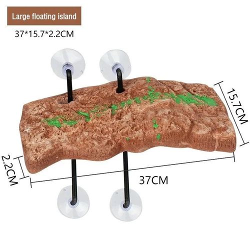 Plate-Forme Rectangulaire Flottante En Forme De Tortue,Dcor D'aquarium,le D'escalade Brsilienne #D
