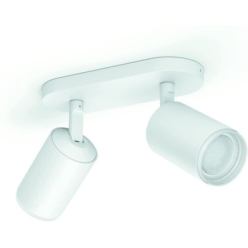 Plate/Spiral White 2x5.7w 230v Fugato Plate/Spiral White 2x5.7w 230v, Smart Ceiling Light, Blanc, Bluetooth, Led, Gu10, 5,5 W